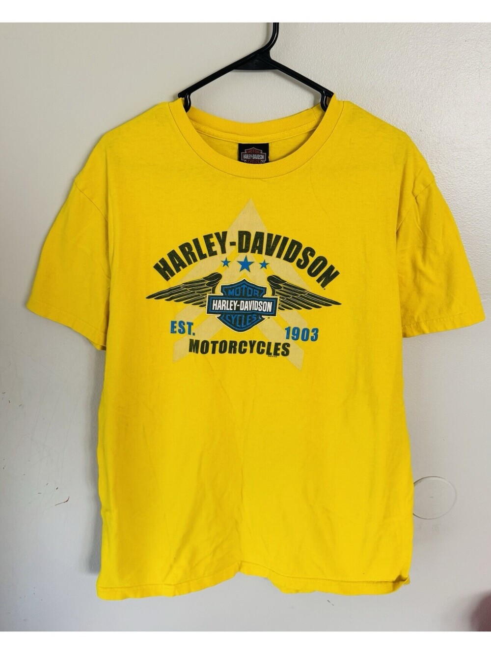 2014 Harley-Davidson Huntsville, AL yellow T-Shirt-Size Large